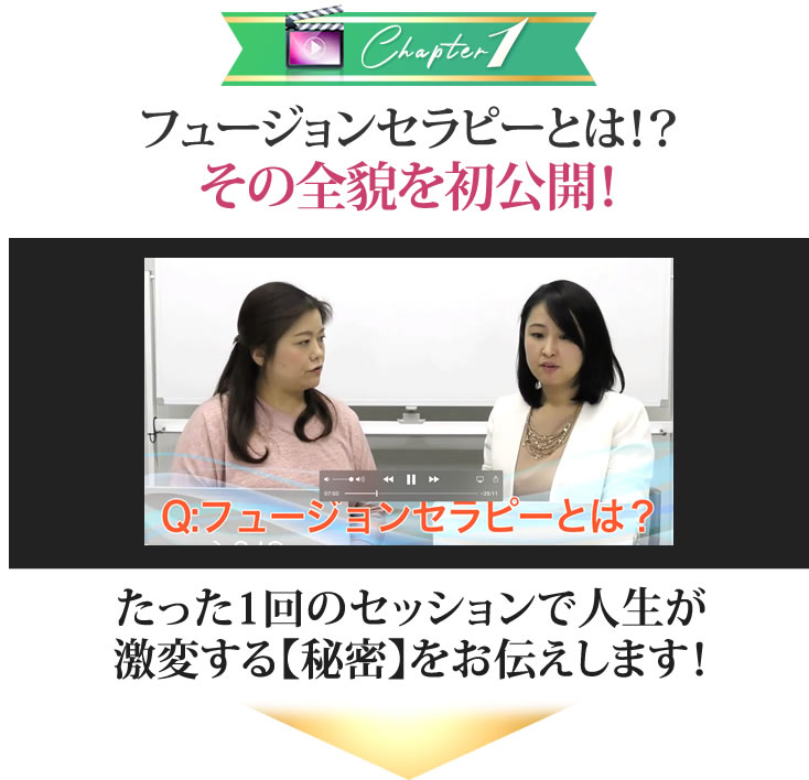 フュージョンセラピーとは!?その全貌を初公開!